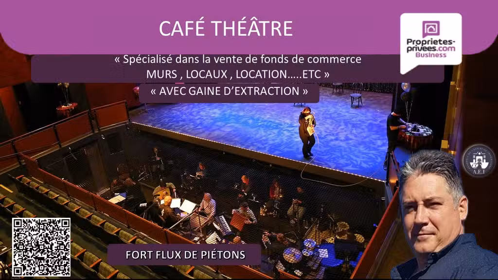 Vente café théâtre cabaret réputé à Lyon 69005
