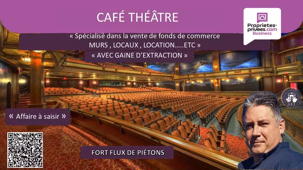 Vente café théâtre cabaret réputé à Lyon 69005