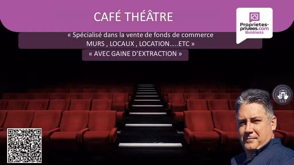 Vente café théâtre cabaret réputé à Lyon 69005