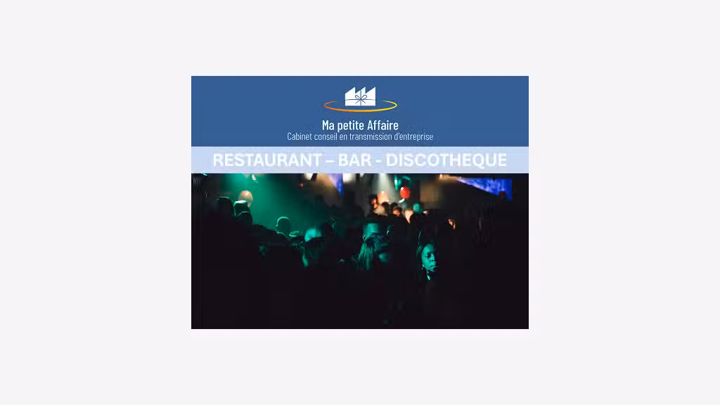 Vente restaurant bar discothèque au Sud de Tours