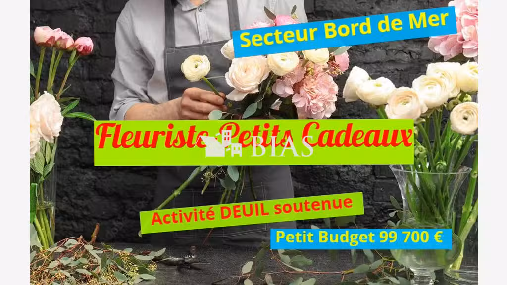 Vente fleuriste petits cadeaux en centre ville 76