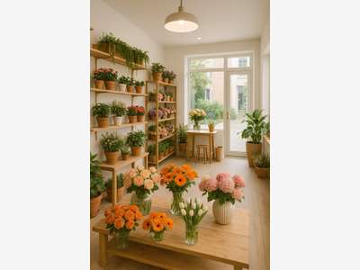 Vente boutique fleuriste axe passager Troyes