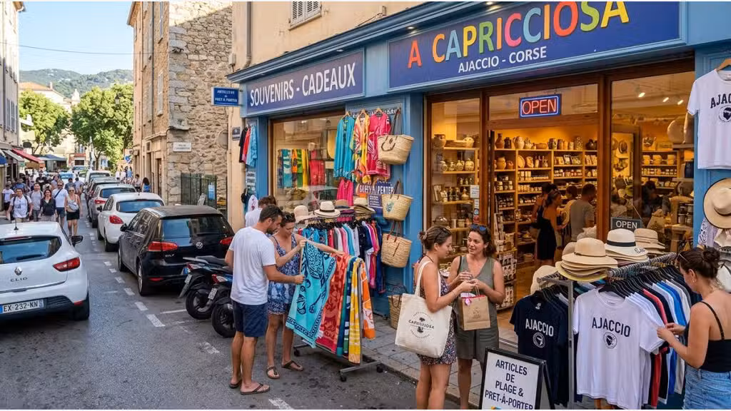 AV commerce cadeaux souvenirs Ajaccio empl premium