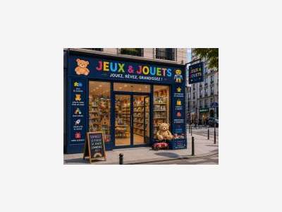 Vente commerce de jeux et jouets à Lablachère