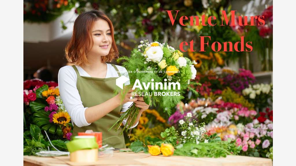 Vente murs et fonds fleuriste en galerie à Avignon