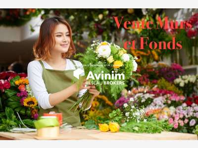 Vente murs et fonds fleuriste en galerie à Avignon
