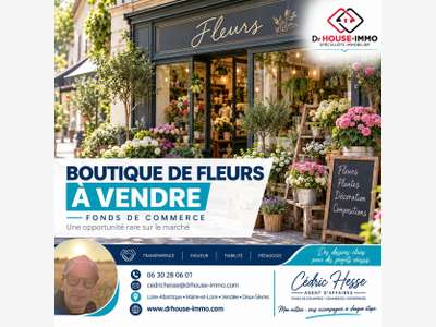 Vente fonds de commerce de fleurs à Herbignac