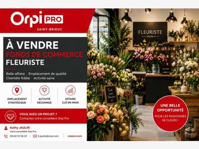 A vendre FDC fleuriste en centre-ville 22