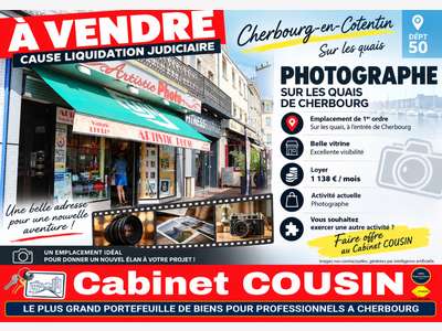 Vente photographe sur les quais de Cherbourg
