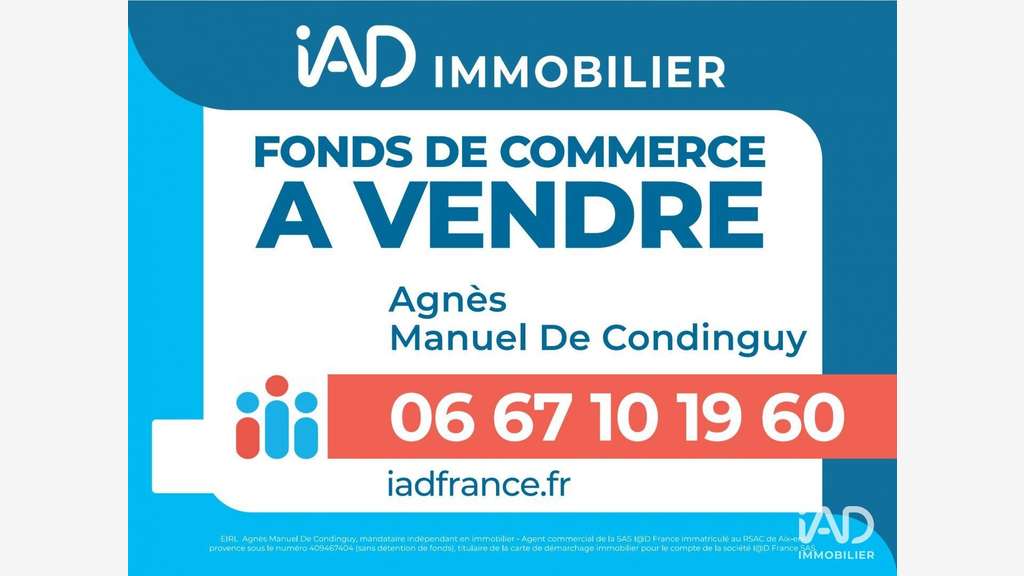 Vente FDC restaurant rapide 40m² à Aix-en-Provence