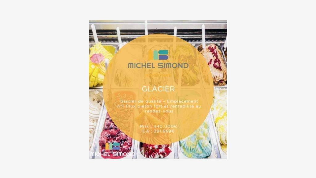 Vente FDC glacier en station balnéaire dept Aude
