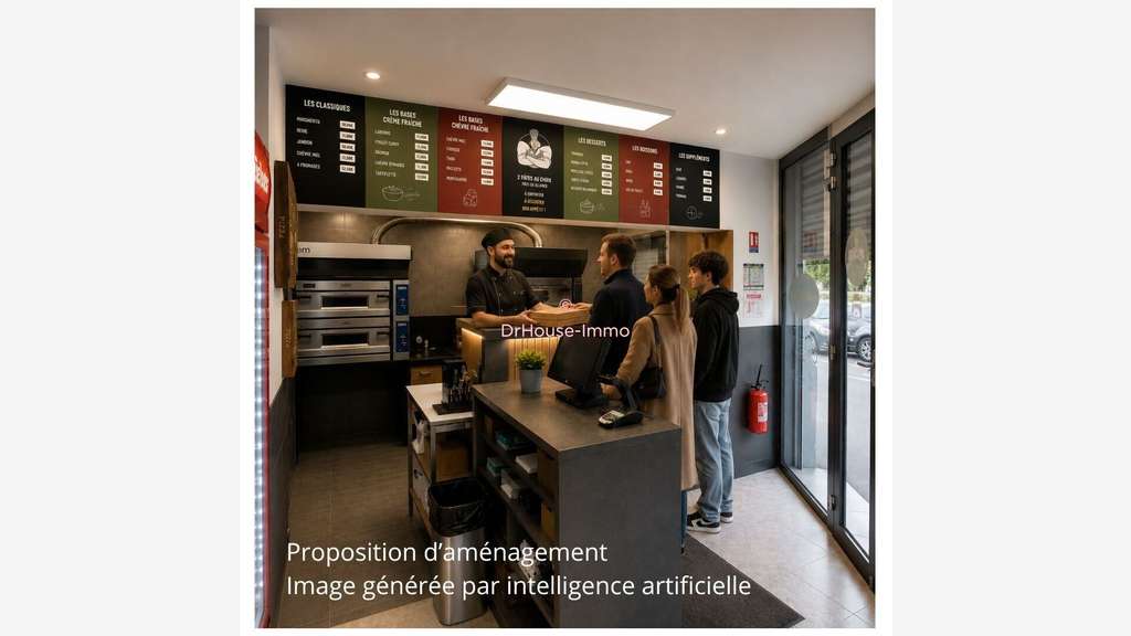 Vente pizzéria sur place vae clé en main à Douai