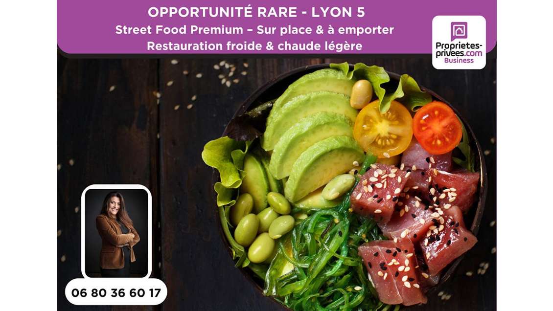 A vendre FDC restaurant 35m² Lyon 5 proche campus