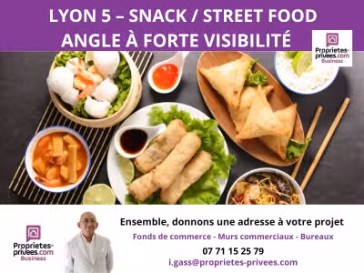 Vente FDC restauration street food 55m² à Lyon 5