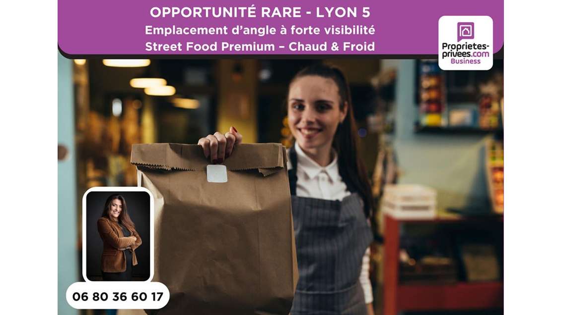 Vente FDC restauration street food 55m² à Lyon 5