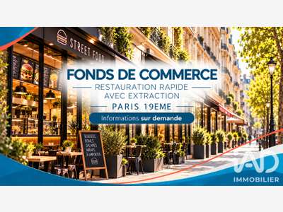 Vente restauration rapide avec extraction  à Paris