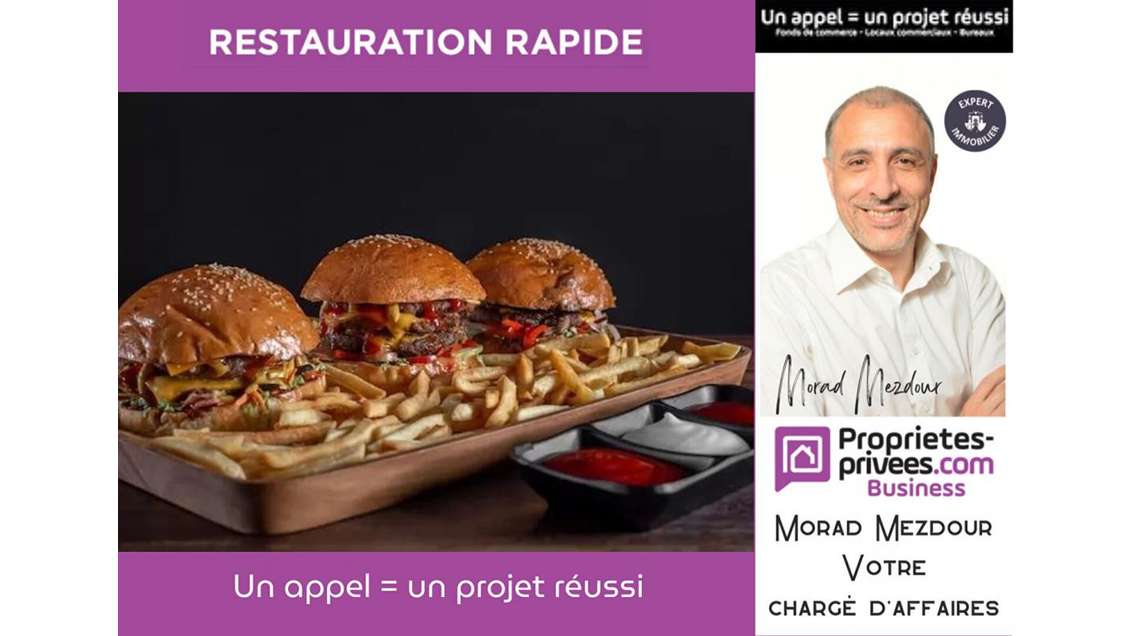 Vente restaurant rapide à Roubaix Grande Rue