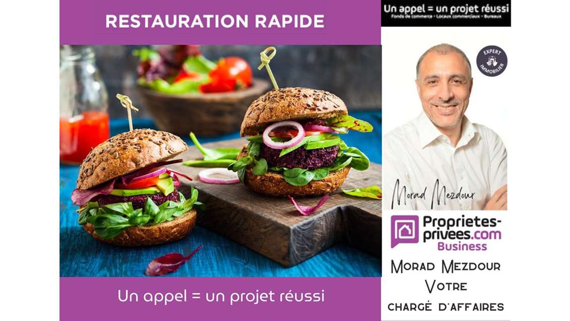 Vente restaurant rapide 20 cvts à Roubaix