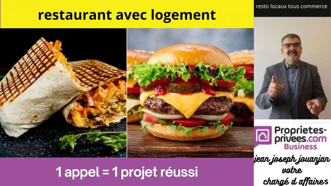 Vente restaurant snack avec logement à Toulouse