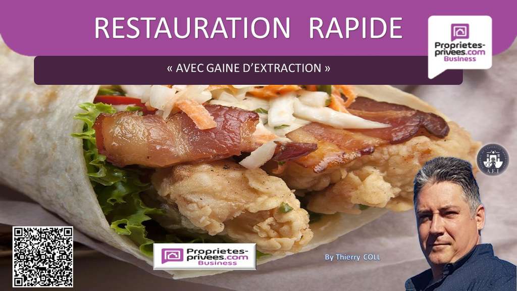 A vendre restauration rapide de 80m² à Vénissieux 