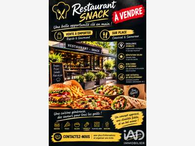 Vente restauration rapide avec terrasse à Antibes