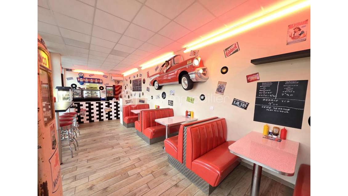 Vente snack concept 'diner usa' clé en main à Avon