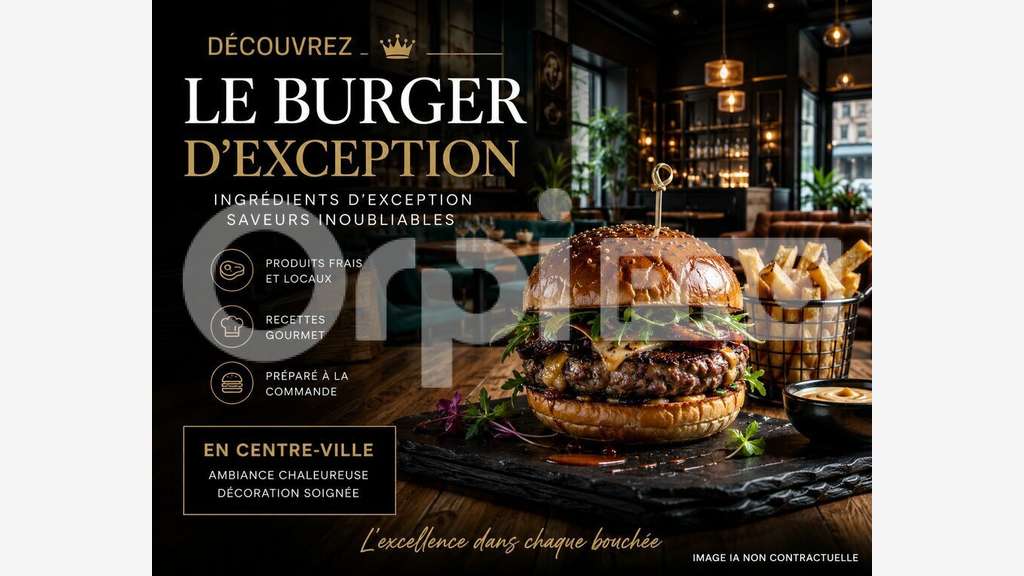 Vente FDC burger haut de gamme secteur prisé