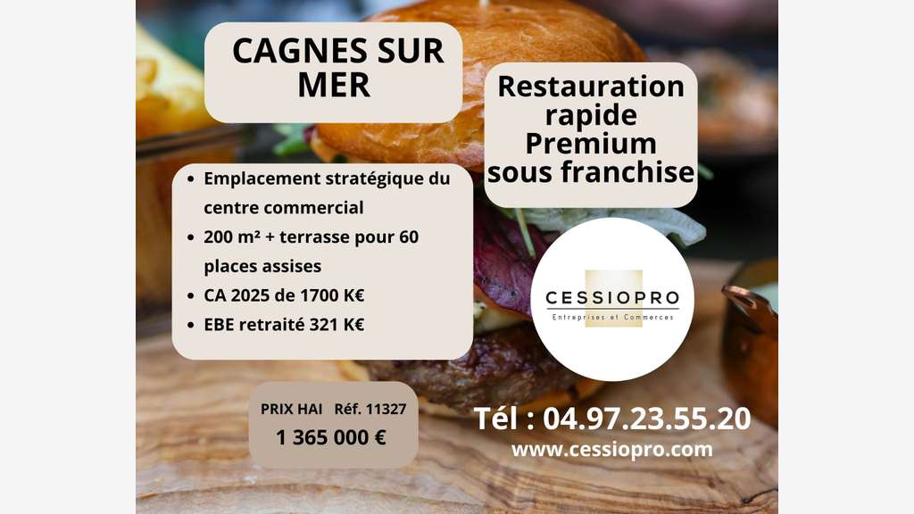 AV restauration rapide premium sous franchise 06