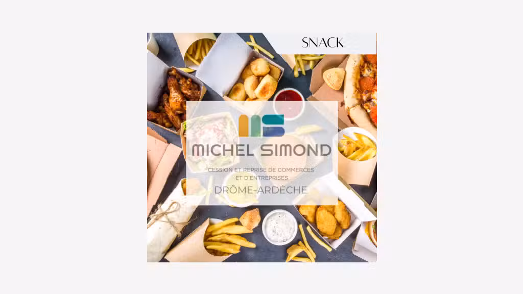Vente snack de jour au cœur de la ville Drôme