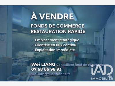 Vente restauration rapide à emporter à Évry