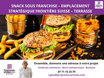 Vente snack frontalier terrasse à Ferney Voltaire