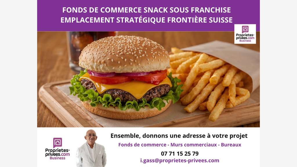 Vente snack frontalier terrasse à Ferney Voltaire