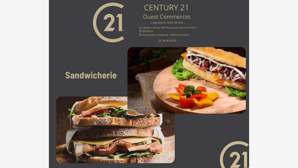 Vente restaurant rapide à Brest Triangle d'Or