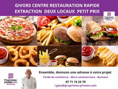 Vente FDC restauration rapide  mairie Givors