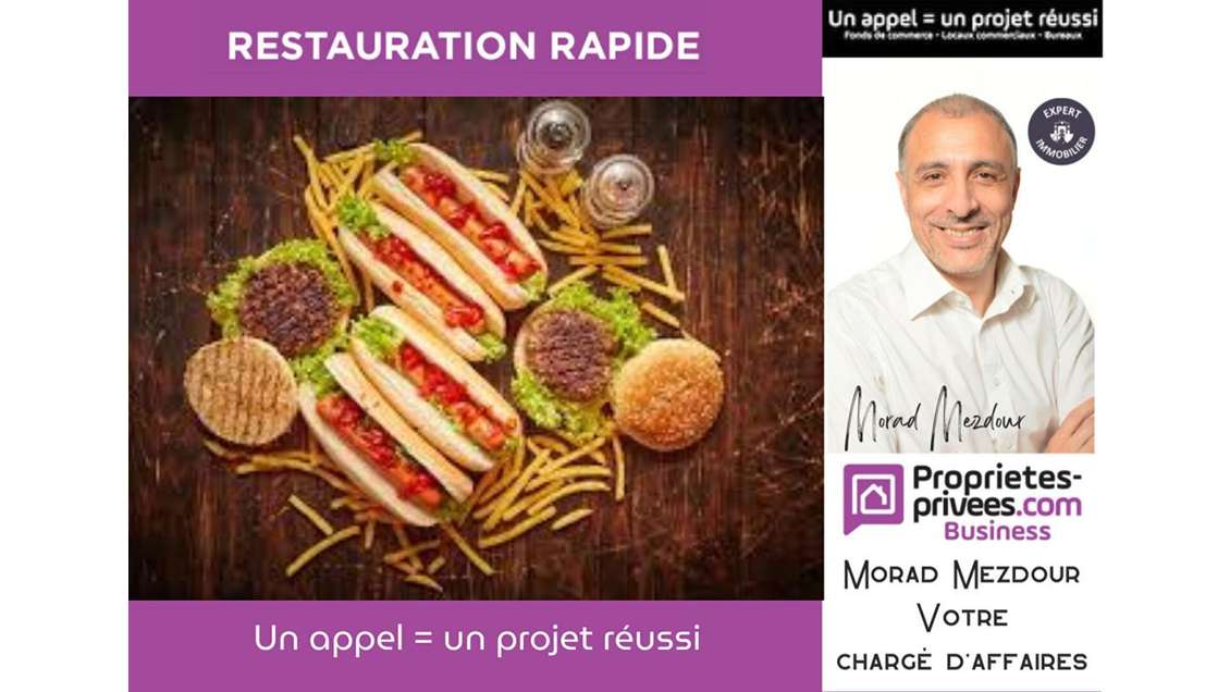 Vente restauration rapide rue Colbert Lille 59000