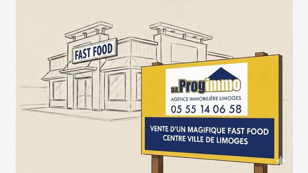Vente restauration rapide au coeur de Limoges