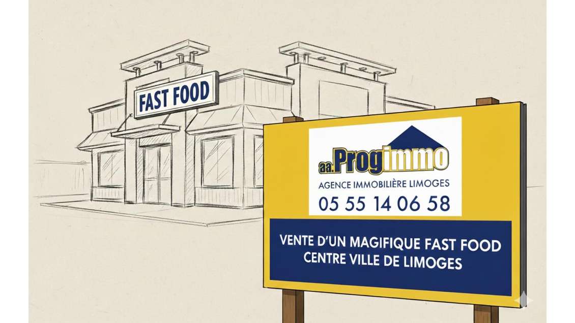 Vente restauration rapide au coeur de Limoges