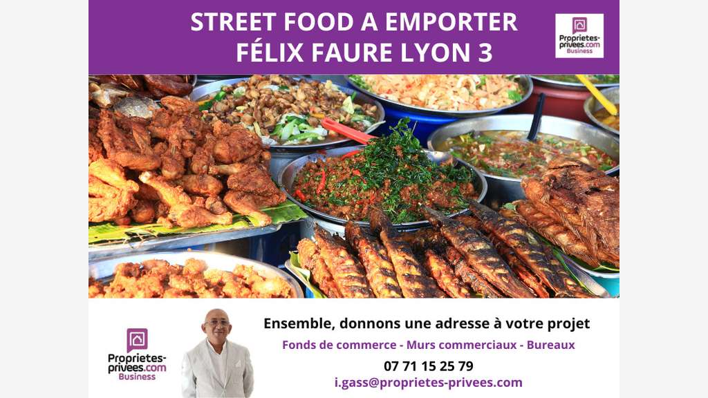 Opportunité rare street food à emporter à Lyon