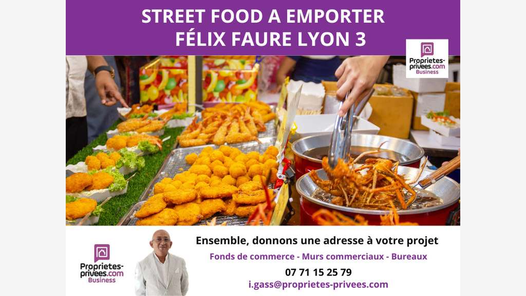 Opportunité rare street food à emporter à Lyon
