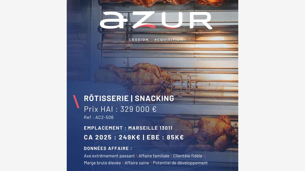 VENTE Rôtisserie Marseille
