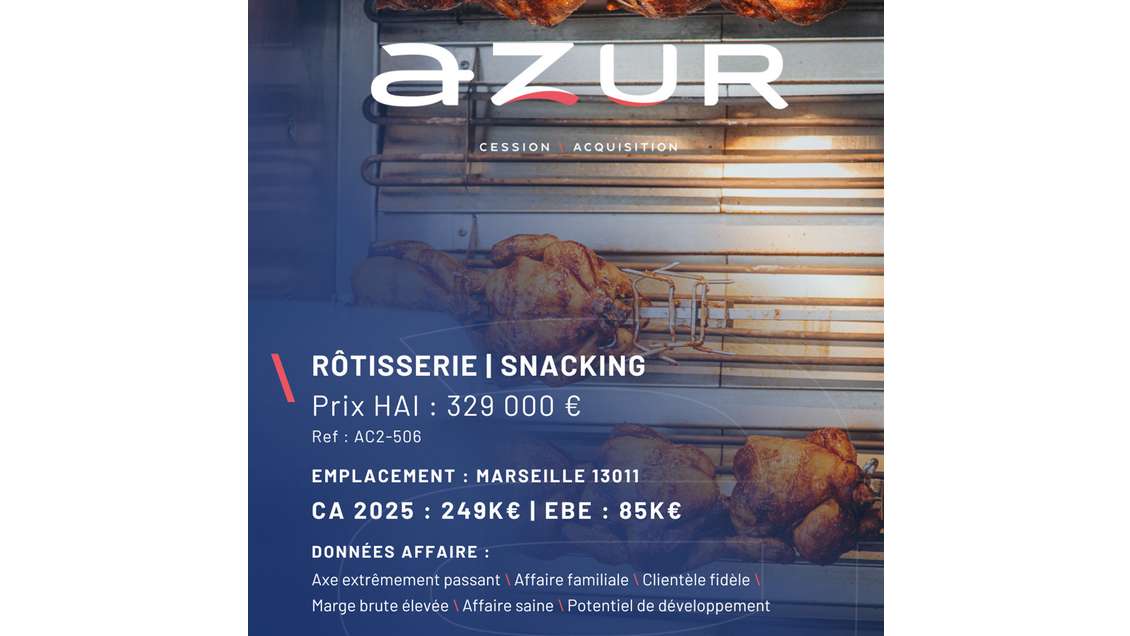 VENTE Rôtisserie Marseille
