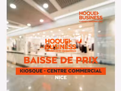 Vente kiosque dans centre commercial Niçois