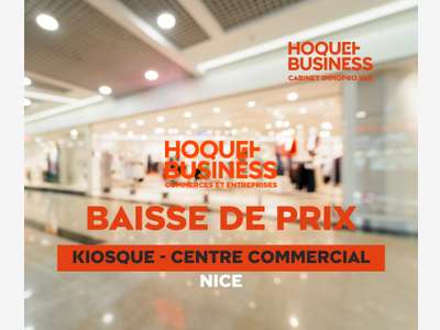 Vente kiosque dans centre commercial Niçois