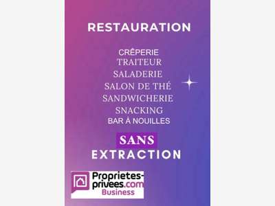 Vente restauration rapide 47m² sur rue Paris 75011