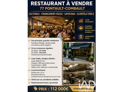 Vente Restaurant à Pontault-Combault
