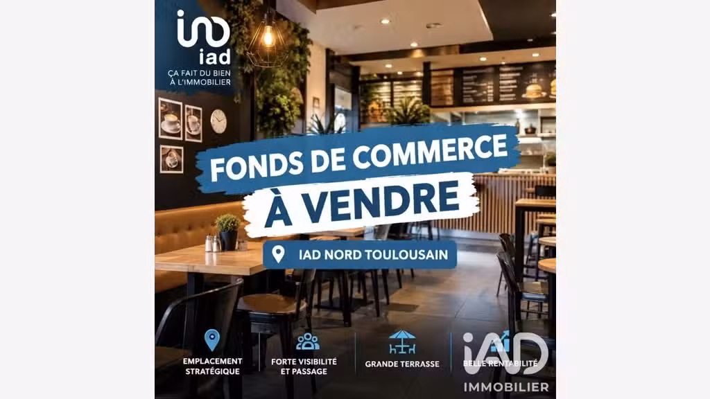 Vente restaurant clé en main à Saint-Jory