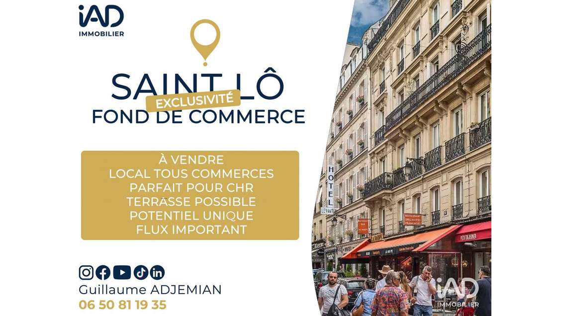 Vente restauration rapide axe passant à Saint-Lô