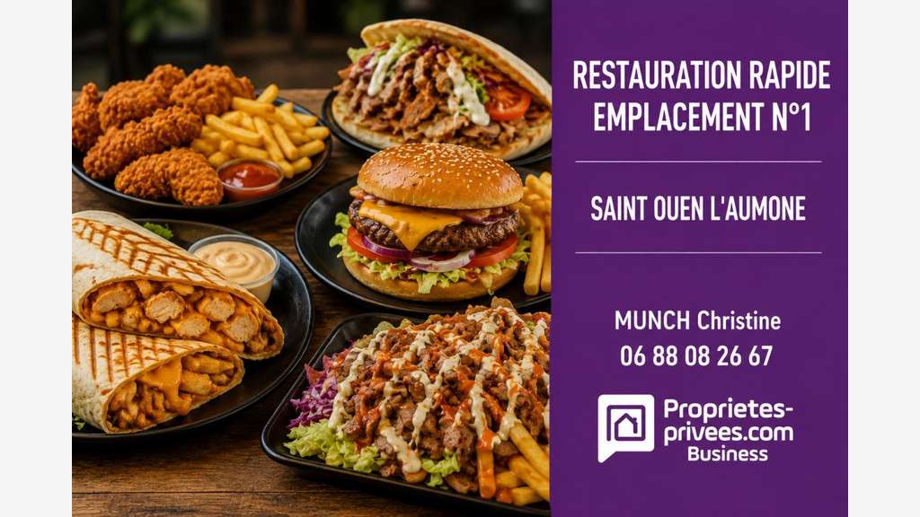 Vente restauration rapide à Saint Ouen l'Aumone