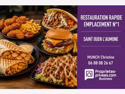 Vente restauration rapide à Saint Ouen l'Aumone