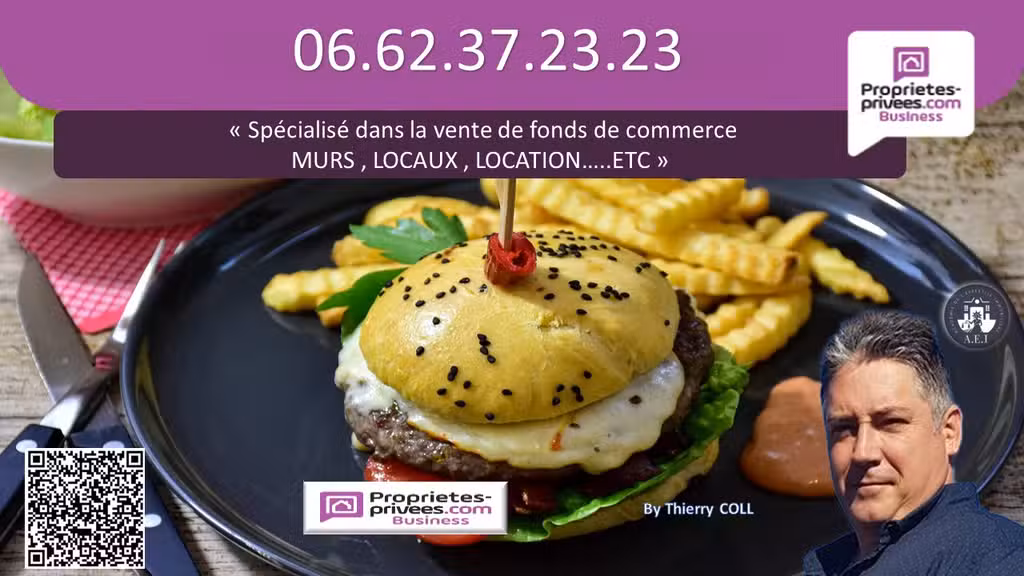 Vente snack restauration rapide à Saint Priest